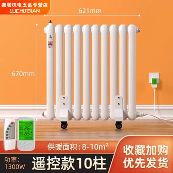 Qinkaijia water electric heater water and electric radiator water-injected electric heater heating artifact electric radiator household energy-saving heater intelligent voice double 10-column (8-12) flat