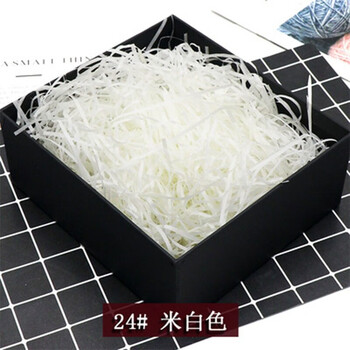 Raffia filler high-end wholesale paper strips as souvenirs, wedding decorations, shredded paper silk fruit gift box 3 pounds, rice white paper silk 20 pounds (10000 grams)