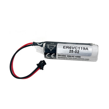Qeessn original er6vc119a er14505/3.6v is suitable for mitsubishi m64 m70 m80 system driver plc cnc machine tool cnc battery er14505