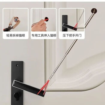 Special tools for unlocking, anti-theft door, cat's eye door mirror, anti-theft, anti-prying, anti-twisting, one-way locking, anti-cat's eye opening standard standard