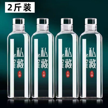 Rexton special glass bottle for homemade wine, sealed food-grade household packaging, 501ml - 1kg, free funnel + label + heat shrink, one independent foam box packaging