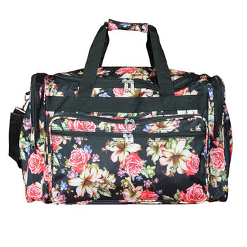 World travelertraveler printed duffel bag anchor blue one size rose lily one size