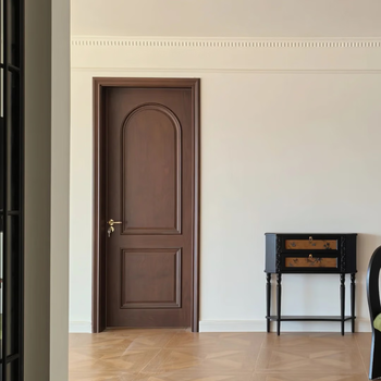 Pure log walnut wood mortise and tenon structure interior door oak cherry wood door chinese style paint door home walnut model b