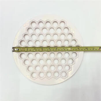 Kezitu home manual plastic aluminum dumpling mold creative porous dumpling maker kitchen dumpling supplies batch white dumpling mold 61 holes