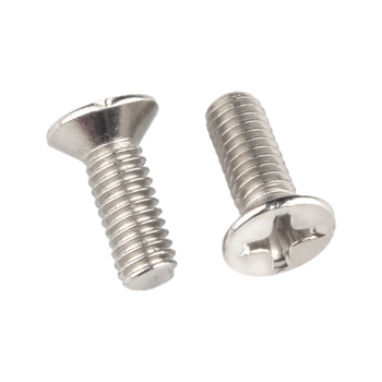 Kezitu gb819-1976 cross recessed countersunk head screws 4.8 grade nickel plated m1m1.2m1.4m1.6m2m2.5m3---m6 m1.4 3 8000 pieces