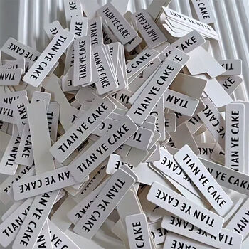 Insert custom logo insert card dessert shop birthday baking label insert tiramisu decorative small card decorative small card