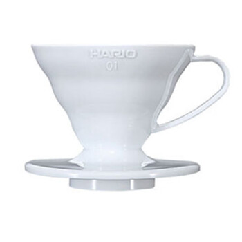 Hario white resin coffee filter cup v60 hand brewed coffee cup no. 01 drip filter cup filter filter for 1-2 people