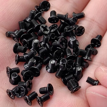 Naoiskey flat head hard drive fixing screw desktop computer 25-inch ssd solid state 35-inch mechanical hard drive black 1000 pieces