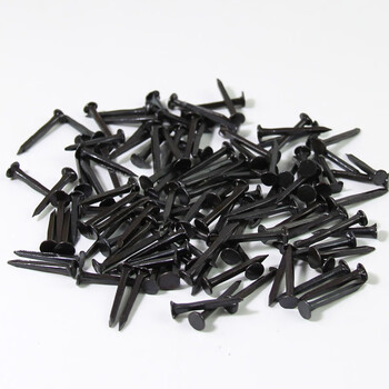 An junsheng nail shoe repair nail carpentry small iron nail household small nail thin glass nail mirror nail buckle black nail 19 mm (100 pieces)