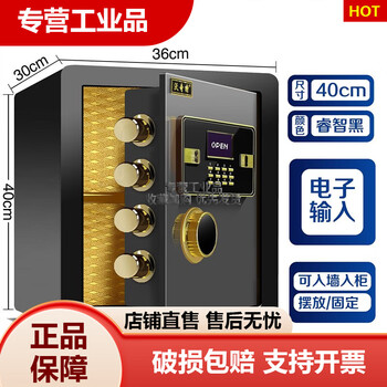 Watch safe 60cm 70cm 0cm high bedside in-wall wardrobe safe office fingerprint small 40cm smart black electronic + screen display plus