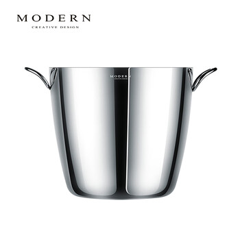 Modern delicate lifel modern light luxury ice bucket ruyi double-ring vertical tall wine set red wine champagne beer home decoration ornaments double-ear ice bucket