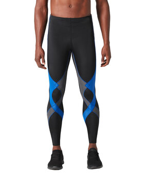 Cw-x men's stabilyx series joint support sports compression tights running rehabilitation black/gray/gray l