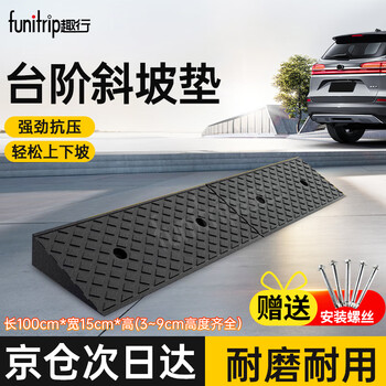 Quxing step slope mat, threshold curb, curb slope triangular step mat, car climbing uphill mat