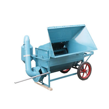 Wen yijia multifunctional rape thresher agricultural rice sorghum soybean shelling household double drum small rice thresher 90 thresher (without power)