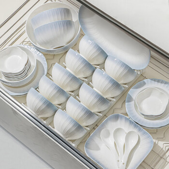 Lowe underglaze color tableware set bowl for home use 2025 new high-value ceramic bowls and plates chopsticks bowls and dishes set for home use