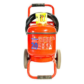 Jiangjing 25-year-old new national standard trolley-type dry powder fire extinguisher 20kg factory warehouse gas station warehouse mft/abce20