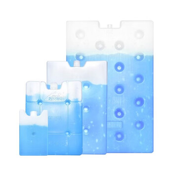 Liuyang ice plate stall commercial recycling refrigeration ice box extra large ice bag ice crystal box fresh cold chain transport (2000ml) 38*29cm