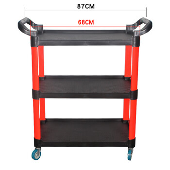 Shantou lincun car beauty tool cart small cart repair shop box car wash film flat cart cleaning cleaning light cart thickened three-layer a tool cart without bucket