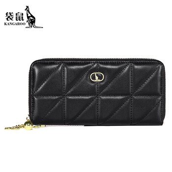 Kangaroo (kangaroo) wallet women's long 2025 new diamond handbag light luxury gift for girlfriend small fragrance clutch bag trend style three
