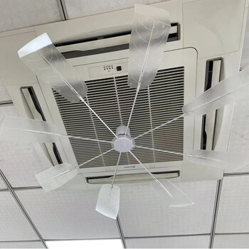 Central air conditioning windshield ceiling machine anti-direct blowing guide fan ceiling air conditioner air outlet windshield baffle transparent upgraded model central air conditioning guide fan silent rotation
