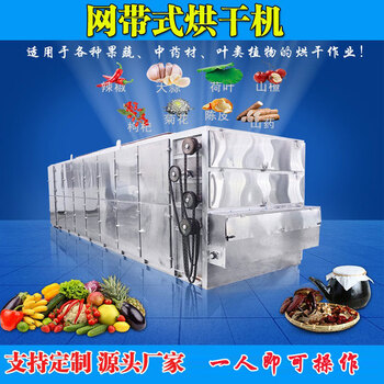 Kezitu mesh belt dryer large food multi-layer pepper vegetable dryer air energy medicinal grain dehydration equipment 6m mesh belt dryer