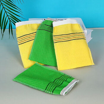 Single layer coarse sand disposable bath towel, strong decontamination for men and women, thin bath towel, bathhouse, 3 pieces, bath towel