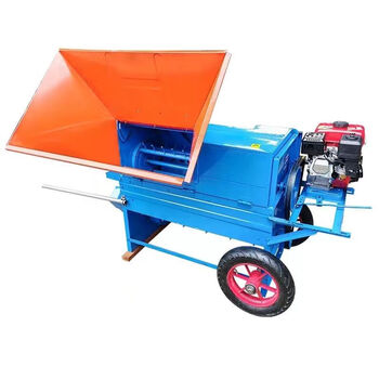 Pupan 2024 new multifunctional thresher rapeseed wheat sorghum soybean rapeseed thresher agricultural harvester 90 type thresher with wheels (equipped with diesel engine)