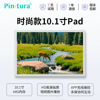 Pin tura xiaoxian screen electronic photo album player painting screen pinpin smart cloud photo album digital photo frame photo album picture video player display christmas gift fashion 10.1-inch pad