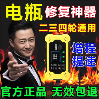 Electric vehicle battery repairer for two- and three-wheel electric vehicles to activate the battery, universal pulse repair, battery range extension and speed-up, supreme version of the battery repairer, imported chip *1