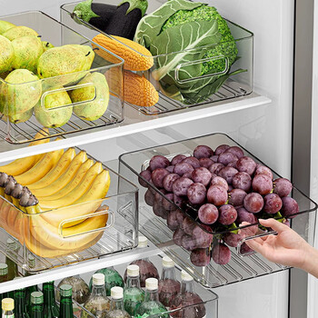 Home katei story japanese large capacity refrigerator storage box vegetable and fruit fresh box refrigerator storage box food grade egg carton open large high style single pack