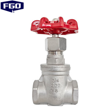 Fgo 304 stainless steel threaded gate valve selected model z15w-16p dn20 6 points 3/4