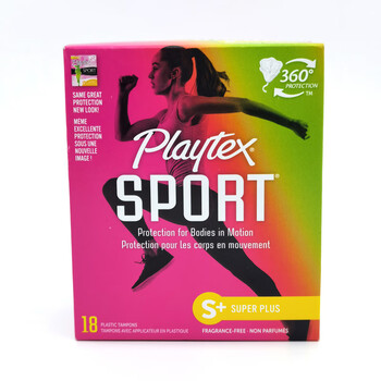 Playtex spot canadian playtex sport sports tampons extra large flow 18 count 36 count 18s+