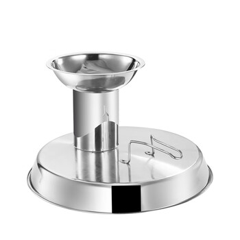 Ywzr stainless steel commercial seafood hot pot fish yellow spicy diced funnel multi-purpose cover for river fresh pot anti-splash and anti-scalding lid 5foreign economics 40