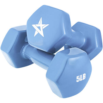 Yes4all dumbbells vinyl coated - 5 lbs - little boy blue - pair