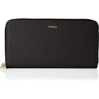 Furla women's long wallet with multiple card slots, convenient opening and closing, brand logo decoration, daily gift for girlfriend nero
