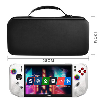 Tialstp is suitable for 2025 new msi msi claw 8 ryzen version storage bag game handheld accessories ai+ handbag leather texture hard portable liner bag chassis anti-fall bag msi claw 8 ryzen version black storage bag