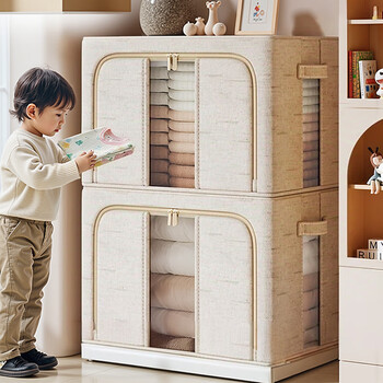 Best helper storage box clothing storage box household large capacity wardrobe clothing quilt hundred box storage box 66l