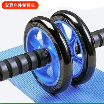 Meikejie abdominal wheel abdominal muscle wheel home fitness equipment belly slimming magic device unisex beginner training slim waist (16 inch blue) double wheel abdominal wheel