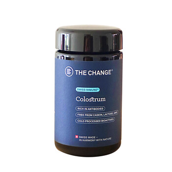 The change swiss be the change colostrum immune globulin 120 capsules black technology high absorption utilization bagged