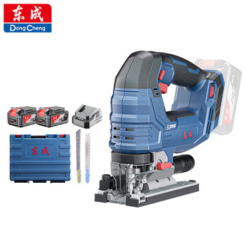 Dongcheng brushless lithium-electric jigsaw high-power rechargeable hand electric saw multi-function dcmq85e two batteries and one charge 4.0ah