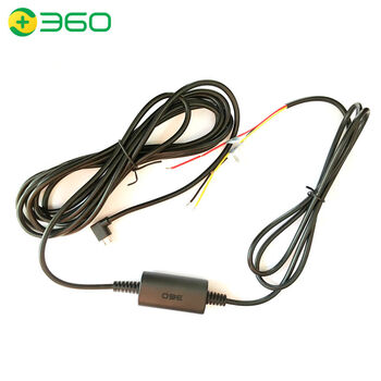 360 driving recorder step-down cable special conversion line 12v24v to 5v step-down module parking monitoring power supply 360 original step-down cable android left bend