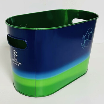 Heineken heineken beer champions league ice bucket collection decoration storage bucket classic stainless steel ice bucket 2023 edition heineken champions league green + blue stainless steel ice bucket