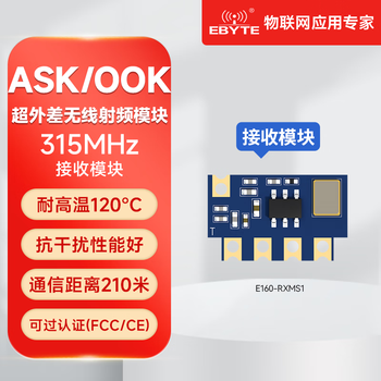 Ebyte 433/315mhz wireless transceiver frequency module ask/ook communication smart home appliance security remote control low cost e160-r3ms1 315m 210 meter reception