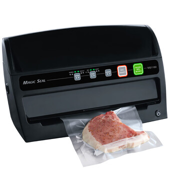 Vacuum packaging machine commercial small household vacuum sealing machine fully automatic dry and wet food sealing machine black