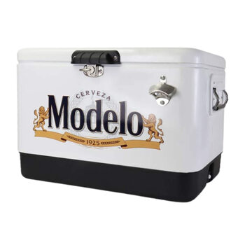 Koolatron modelo stainless steel freezer beverage cooler with bottle opener 51 liter/54 quart ice bucket