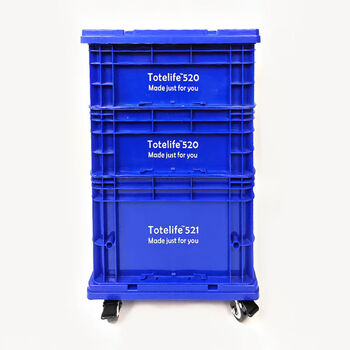 Industrial style plastic wheeled plastic outdoor camping desktop sundry dormitory storage box internet celebrity filter box thickened deep sea blue set 520*2+521*1+lid+car