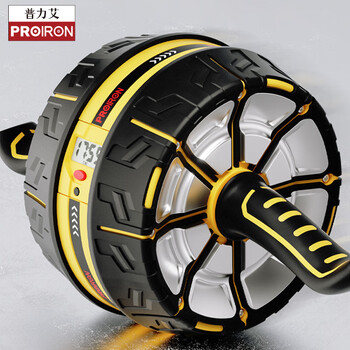 Proiron abdominal wheel automatic rebound home fitness belly controller for men and women to reduce beer belly artifact little wasp super rebound___silent model