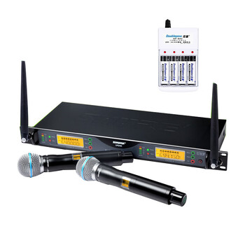 Shure shure ur24d stage performance microphone wireless microphone one to two u segment fm ktv dedicated home singing ur24d handheld microphone full set + charging set