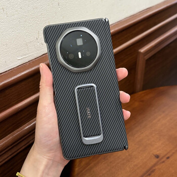 Top competition applies to honor magicv3 folding screen new wristband rotating stand mobile phone case magicvs3 fiber pattern central axis protection high-end plain leather protective cover for men and women anti-fall black fiber pattern rotating metal bracket wristband two-in-one * central axis protection honor magicv3