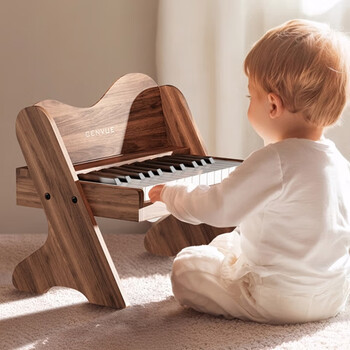 Cenvue wooden children's small piano electronic keyboard baby toddler boy girl birthday one-year-old baby toy music gift